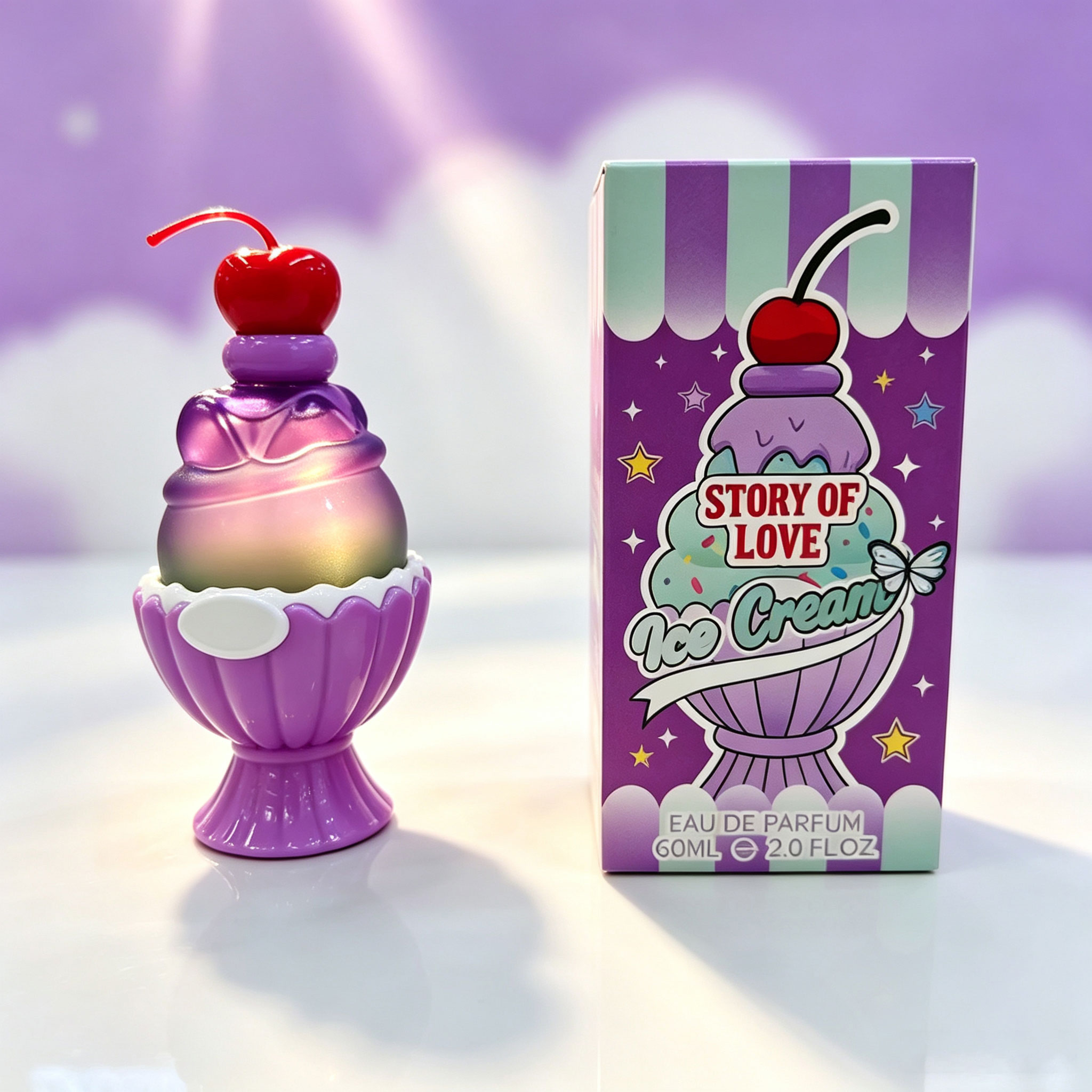 Perfume Fragrance For Girls - Cute Ice Cream Shaped Eau De
