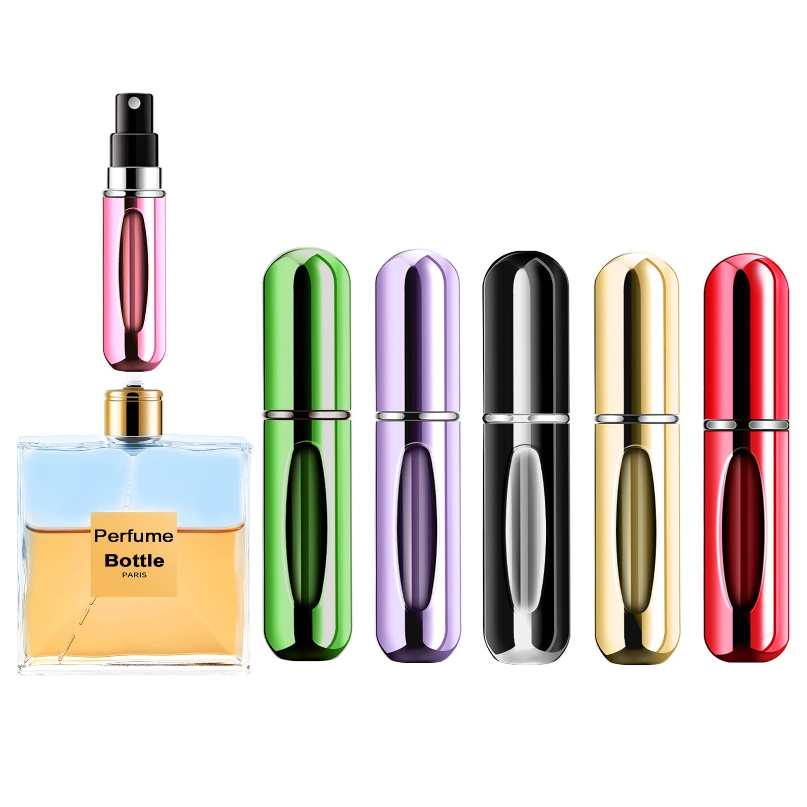 Fragrance Atomizer Pump - Refillable Mini Perfume Bottle Portable Cosmetic