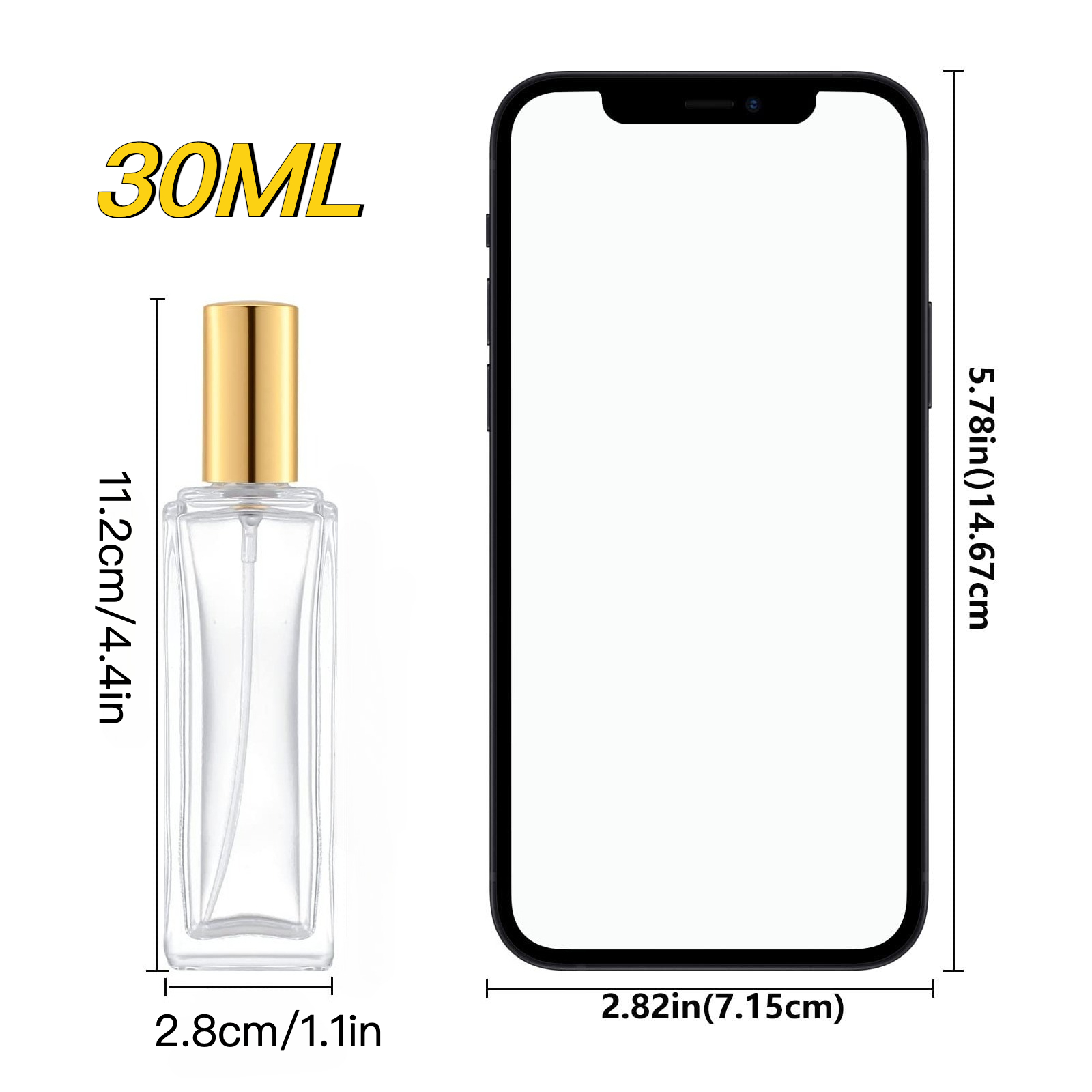 6pcs Glass Perfume Bottle 30ML - Perfume Fragrance Story recension och pris