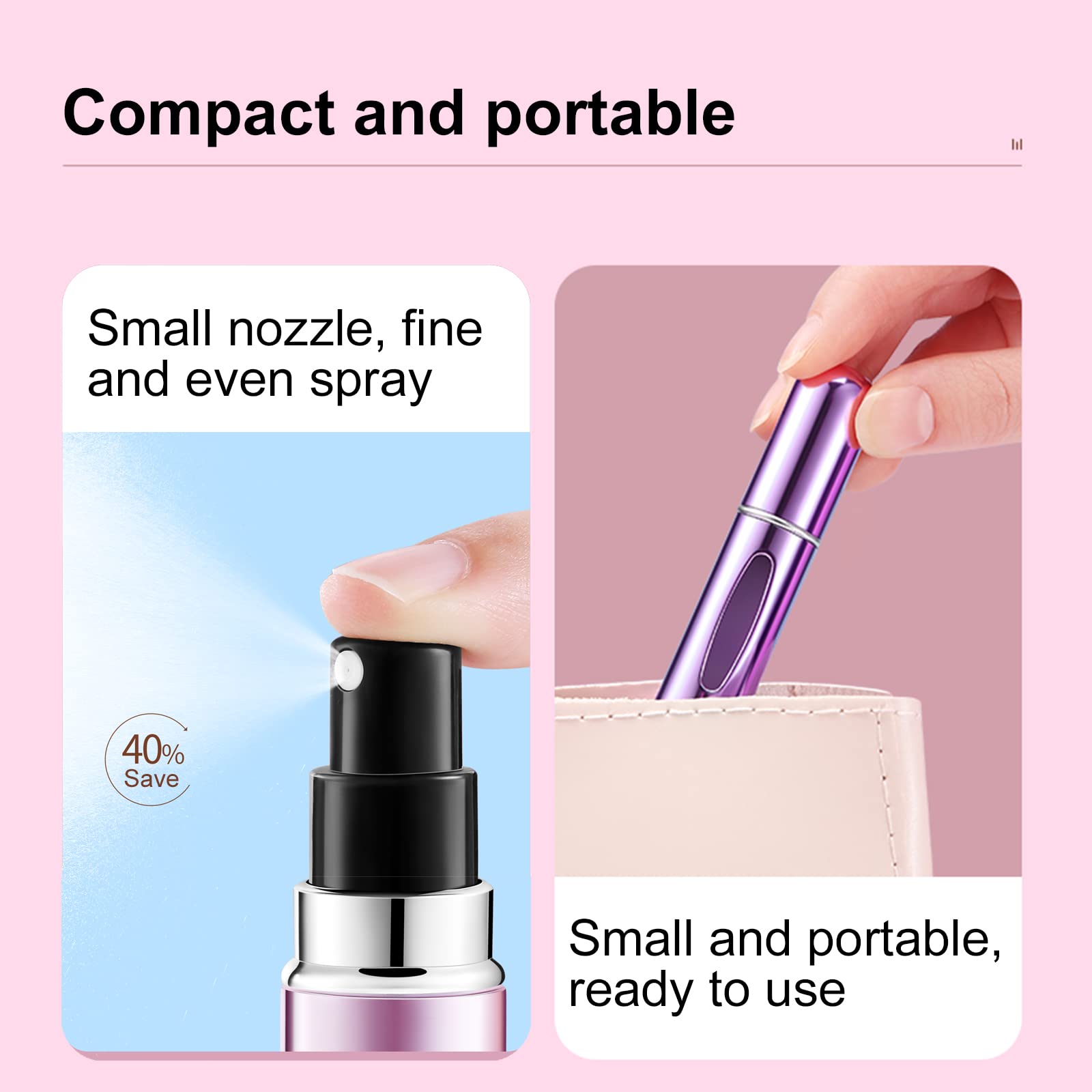 Refillable Mini Perfume Bottle - Fragrance Atomizer Pump recension och pris